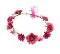 Vdaxvme Flower Wreath Flower Crown Headbands Bride Hair Accessory Hairband for Women Wedding Party Ceremony Festival