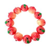 Vdaxvme Fruit Beaded Multicolor Acrylic Bangle Hand Chain for Women Casual Party Wear Vibrant Colorful Acrylic, One Size, as described, as described