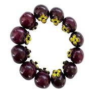 Vdaxvme Fruit Beaded Multicolor Acrylic Bangle Hand Chain for Women Casual Party Wear Vibrant Fruit Bead