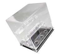 Vdaxvme Functional, Clear Acrylic Collection Box, Sturdy Acrylic Storage Box for Gemstone Lovers, Safe Minerals Collection Container, one size, As described