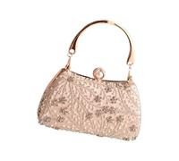 Vdaxvme Glittering Pearl Clutches for Women Purses Evening Handbags Shoulder Bags Wedding Party Prom Trendy Shoulder Bags Shoulder Bag Prom Party, champagner, Einheitsgröße