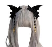 Vdaxvme Gothic Dark Hair Clip Girls Barrettes Black Hairstyles Devil Wing Hair Clip Bow Gothic Bat Wing Versatile Barrettes