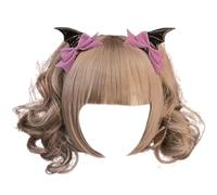 Vdaxvme Gothic Dark Hair Clip Girls Barrettes Black Hairstyles Devil Wing Hair Clip Bow Gothic Bat Wing Versatile Barrettes