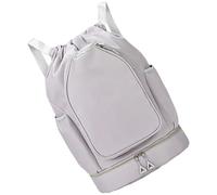 Vdaxvme Gym Bag Drawstring Backpacks Tennis Sports Fitness with Dry and Wet Separation Basketball for Basketball Cord String Sport, gray