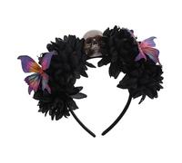 Vdaxvme Halloween Skull Hair Accessory Efficient Headbands For Costume Ball And Horror Celebration Dark Gothic Skull Hair Accessories