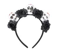 Vdaxvme Halloween Skull Hair Accessory Efficient Headbands For Costume Ball And Horror Celebration Dark Gothic Skull Hair Accessories