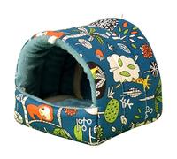 Vdaxvme Hamster Print Hammock Sleeping Bed Hammocks Cage Accessories Warm Scratch Resistant Tunnel for Ferret Small Animal Nest Soft Animal Sleep Pet