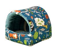 Vdaxvme Hamster Print Hammock Sleeping Bed Hammocks Cage Accessories Warm Scratch Resistant Tunnel for Ferret Small Animal Nest Soft Animal Sleep Pet