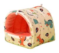 Vdaxvme Hamster Print Hammock Sleeping Bed Hammocks Cage Accessories Warm Scratch Resistant Tunnel for Ferret Small Animal Nest Soft Animal Sleep Pet