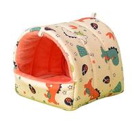 Vdaxvme Hamster Print Hammock Sleeping Bed Hammocks Cage Accessories Warm Scratch Resistant Tunnel for Ferret Small Animal Nest Soft Animal Sleep Pet