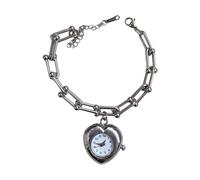 Vdaxvme Handmade Adjustable Fringe Featuring Vintage Pocket Watch & Chain Link Design for Women's Present Adjustable Alloy Chain BRAC, Silver, One Size
