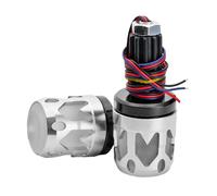 Vdaxvme High Bright Multicoloured LED Handlebar Lighting Aluminium Easy Installation for Visibility When Driving at Night Grip, Aluminium Alloy Handle Plug