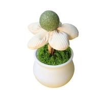 Vdaxvme Interaction Catnips Potted Plant Toy For Kittens Chewing And Playing For Indoor Entertainment Teasing Catnips Ball Interaction Cats Toy