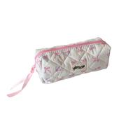 Vdaxvme Korean Styles Pencil Case Simple Pencil Bag Sweet Bows Pen Case Makeup Bag Aesthetic Pen Bag Pencil