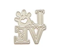 Vdaxvme Love Metal Cutting Dies Stencils For Scrapbooking Decorative Paper Cards Template Decorative Die