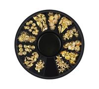 Vdaxvme Metal Sea Series for Shell Shape Alloy Nail Art Starfish Manicure Sticker Filling Still Shell Filler, one size, As described