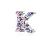 Vdaxvme Multi-purpose letter pendant with sparkling gemstones, suitable for personalising gifts and handmade craft supplies. Use trendy jewellery, one size, As described