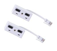 Vdaxvme Multipurpose UK Telephone Line Splitter Adapter for Extending Traditional Communication Networks with Corded Telephone Line Adapters