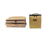 Vdaxvme Outdoor Cassettes Stove Tanks Storage Bag Stove Canister Pots Carry Bag Camping Baking Pan Cookware Storage
