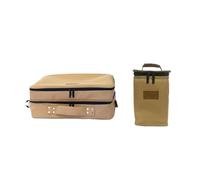 Vdaxvme Outdoor Cassettes Stove Tanks Storage Bag Stove Canister Pots Carry Bag Camping Baking Pan Cookware Storage