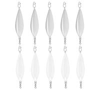 Vdaxvme Pack of 10 Acrylic Fishing Bubbles and Sinking Weights Improve Long Casting Performance for Bait Modifications Slow Sinking Fishing Boards