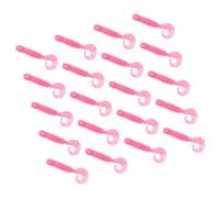 Vdaxvme Pack of 20 Artificial Fishing Soft Baits High Elasticity Floating for Multiple Techniques Easy Travel Fishing