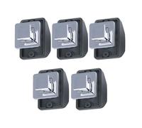 Vdaxvme Pack of 5 Secure Push Button Cabinet Latches Made of Metal Keyless Cabinet Lock for Motorhomes Boats Marine 3 Colour Options Push Button Latch for Fly Screen Doors