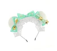 [Vdaxvme] Plush Ear Headband Cartoon Birthday Headwear Comfortable Headband Soft Comfortable Headband for Women and Kids