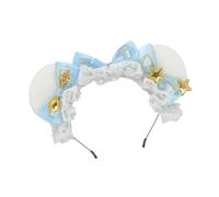 [Vdaxvme] Plush Ear Headband Cartoon Birthday Headwear Comfortable Headband Soft Comfortable Headband for Women and Kids