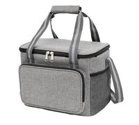 Vdaxvme Portable Lunch Bag, Insulated Box for Men and Women, Reusable Lunch Box, Dinner Container, Large Capacity, Handbag, Grocery Bag and Families, gray
