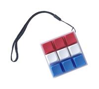 Vdaxvme Portable Mechanical Keychain Stress Relief Toy Vibrant Colors Soft ABS Sensory Focusing Aid For Office Travel Classroom Use Anti Stress Button Clickers For Concentration