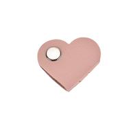 Vdaxvme Portable PU Leather Cable Management Organiser Heart Shaped Cord Keeper For Electronics Earphones Charging Wire Metal Grommet Cable Keeper