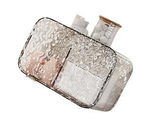 Vdaxvme Practical wall mounted storage box for make-up pads, waterproof plastic cosmetic pad, organiser for the modern vanity solution