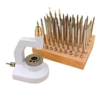 Vdaxvme Precisely Watch Hand Setting Tool Set with Step Design Base Repairing Accessory Compatible for Various Watch Sizes Nonslip Hand Press