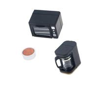 Vdaxvme Pretend Play Kitchen Dollhouses 1: 12 Miniature Oven Decor, Black | Appliance with Lightweight Appliance Styling for Hobby Displays
