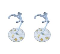 Vdaxvme Quick Assembly Model Figure Display Stand Figurine Exhibiting Base for Anime Figure Doll and Miniature Statues 2Pack Model Holder