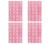 Vdaxvme Rabbit Cage Mat Floor, Plastic Mats, Foot Pads for Pets, Cats, Dogs, Hamsters, Chinchilla, Guinea Pigs, Pack of 4 Scattering Accessories, Rabbit Cage Mats for Feet