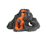 Vdaxvme Realistics Volcano Aquariums Rock Simulation VolcanoFish Tanks Decoration for Vivid Fish Environment Realistic Mountain Decoration