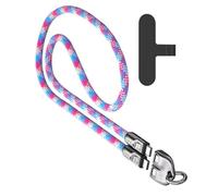 Vdaxvme Removable 240 W USB C Phone Lanyard Durable Braided Charging Cable and Adjustable Shoulder Strap 120 cm Long Braided Mobile Lanyard Charging Cable