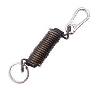 Vdaxvme Retractable Elastic Keychains, Bouncy, Stretchy, Stretchable Spirals, Keychain, Reel, Carabiner Hook