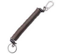 Vdaxvme Retractable Elastic Keychains, Bouncy, Stretchy, Stretchable Spirals, Keychain, Reel, Carabiner Hook