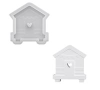 Vdaxvme Reusable Silicone Mould for Resin Crafts Making Miniature Beach House Ornaments and Figures Casting Mould Reusable Beach House Resin Mould
