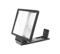 Vdaxvme Screen Magnifier for Cell Phones, 3x Magnification, Foldable Stand, Eye Protection, Black