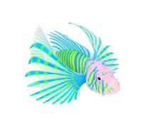 Vdaxvme Silicas Artificial Glowing Lionfish, Aquariums, Tanks, Ornaments Glowing in Dark Underwater Worlds Decorate Luminous Landscapes