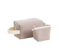Vdaxvme Soft and Makeup Bag Conveniently Organize Your Beauty Products for Travel and Daily Use Business Trips, Khaki, 2pcs set, Mass Beauty