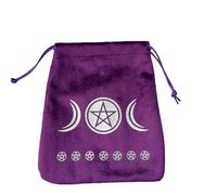 Vdaxvme Soft Tarots Storage Bag Board Game Card Drawstring Oracles Runes Holder Travel Gift Jewelry Pouches Soft Tarots Portable Dices Holder Organizers Drawstring