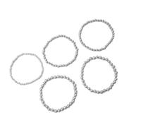 Vdaxvme Stackable Bracelets Made of Textured Metal, Set of 5, Adjustable Handmade Jewellery for Women, Handmade Adjustable Alloy Bracelet, one size, As described