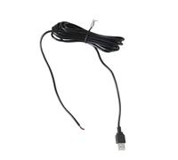 Vdaxvme Straight Head USB To 2pin Bare Wire Open End Power Cord Portable USB Male Plug Pigtail Extension Cable 22AWG