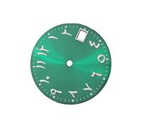 Vdaxvme Stylish Arabic Numeral Watch Dials for Movement Enthusiasts Multiple Color Option 28.5mm Diameter Movement Accessories, Green