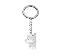Vdaxvme Stylish Silver Animal Keychain Charm Lightweight Hanging Ornament For Everyday Use Or Thoughtful Friend Present Creative Keychain For Women
